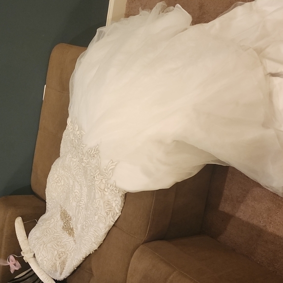 Ivory Strapless Wedding Dress - Picture 6 of 10